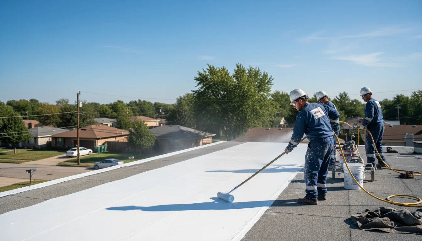 Commercial roof coating in Ogallah, KS near me